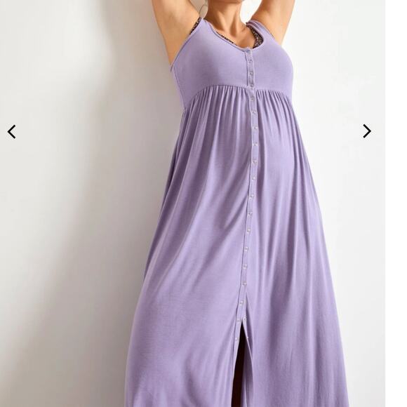 Hatch The Softest Rib Nursing Tank Dress Wisteria 3 (L/10/12) - Picture 6 of 9